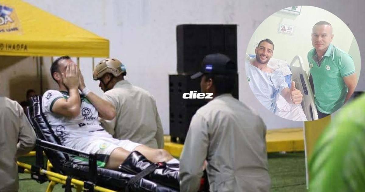 Lesión grave de Fabricio Silva en Juticalpa: cirugía y largo tiempo de recuperación